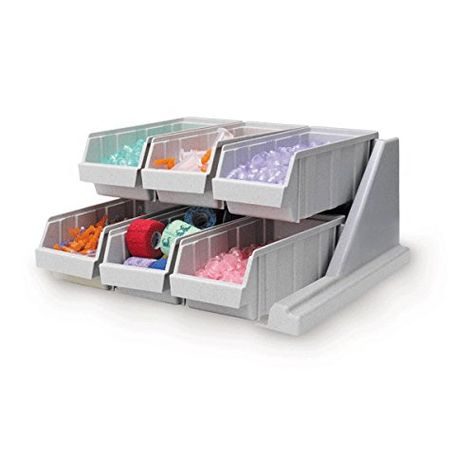 Tiered Organizer Bin System 6-Bin 20.13 Tiered Organizer, Organizing Systems, Organizing Bins, Shoe Rack, 4 H, Baskets, One Piece, Wall