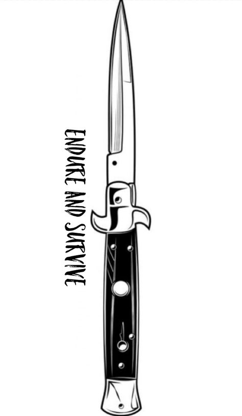 Dagger Tattoo Stencil, Knife Tattoo Stencil, Knife Tattoo Ideas, Knife Tattoos, Ink And Quill, Barbershop Ideas, Skull Art Tattoo, H Tattoo, Rock Fest