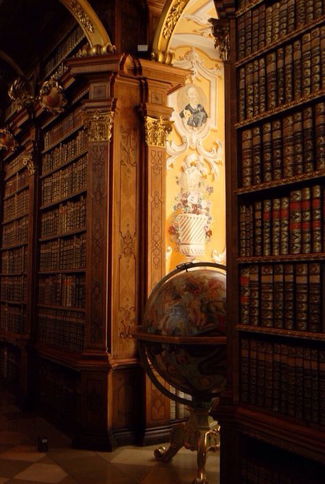 Fancy Library, Lots Of Books, World Library, Dream Library, Beautiful Library, Old Library, World Globes, World Globe, Home Libraries