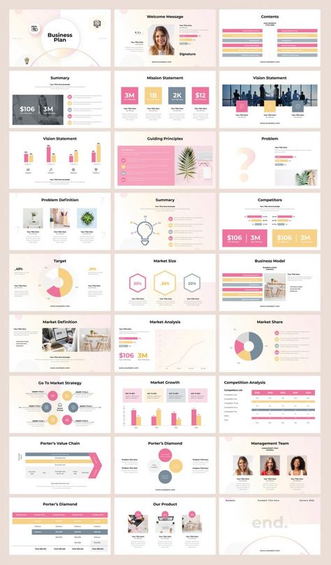 Adobe InDesign Business Plan Presentation Template Business Plan Powerpoint Template, Business Plan Design Layout, Marketing Proposal Presentation, Business Plan Presentation Design, Indesign Presentation Layout, Business Concepts Templates, Presentations Ideas, Best Canva Templates, Graphic Design Presentation