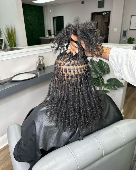 Two Strand Twist Starter Locs Long Hair, Large Microlocs, Medium Starter Locs, Large Locs, Coil Locs, Fluffy Locs, Dreadlocks Hair Care, Loc Ideas, Curly Locs