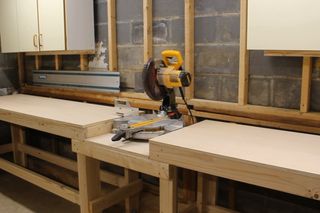 Quick & Easy DIY Miter Saw Station : 8 Steps (with Pictures) - Instructables Miter Saw Station, Saw Station, Mitre Saw Station, Miter Saw Table, Mitre Saw Stand, Workbench Plans Diy, Work Benches, Woodworking Shop Layout, Woodworking Bench Plans