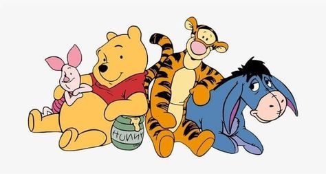 Winnie The Pooh And Friends Drawings, Winnie The Pooh Characters Drawings, Win The Pooh, Pooh Bear Characters, Winnie The Pooh Svg, Eeyore Pictures, Pooh Svg, Winnie The Pooh Characters, Pooh Bear And Friends