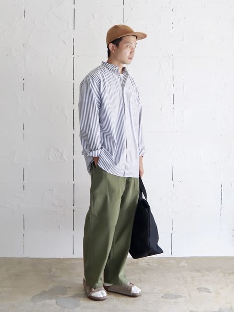 Earth Tone Outfits Men, Japan Spring Fashion, Spring Outfits Japan, Japanese Street Fashion Men, Summer Wear Men, Japanese Mens Fashion, Stylish Spring Outfit, Asian Men Fashion, Asian Streetwear