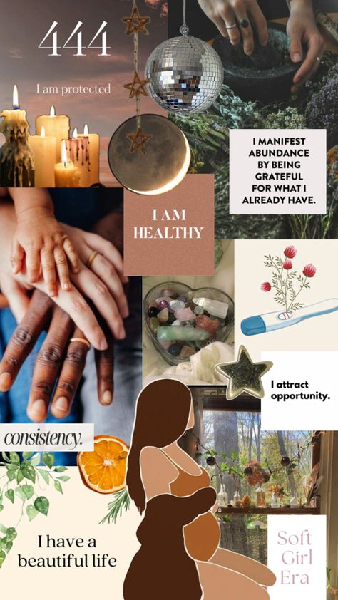 Vision Board Wealth, Positive Manifestation Wallpaper, I Am Manifesting, Financial Affirmations, Getting Pregnant Tips, Pregnancy Affirmations, Second Brain, Baby Vision, Healthy Pregnancy Tips