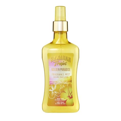 PRICES MAY VARY. A lightly scented fragrance mist, infused with warm sand and creamy coconut 8.4 fl oz Safe, shatter-proof plastic bottle This product does not contain sunscreen Golden Paradise by Hawaiian Tropic For Women Fragance Mist Spray 8.4oz Beach Perfume, Perfume Body Spray, Hawaiian Tropic, Body Sprays, Makeup Stuff, Mist Spray, Princess Outfits, Birthday Wishlist, Lily Collins