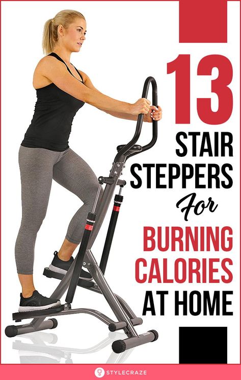 13 Best Stair Steppers For Burning Calories At Home: A stair stepper emulates the actual stair climbing action. It is a compact home gym equipment for burning calories and staying in shape. This post lists out the 13 best stair steppers you can check online before buying. Take a look! #Health #Fitness #StairStepper #Workout #Exercises Stair Stepper Workout, Hiit Elliptical, Stair Workout, Stepper Workout, Stairs Workout, Get Fit At Home, Step Machine, Stair Stepper, Stair Climber