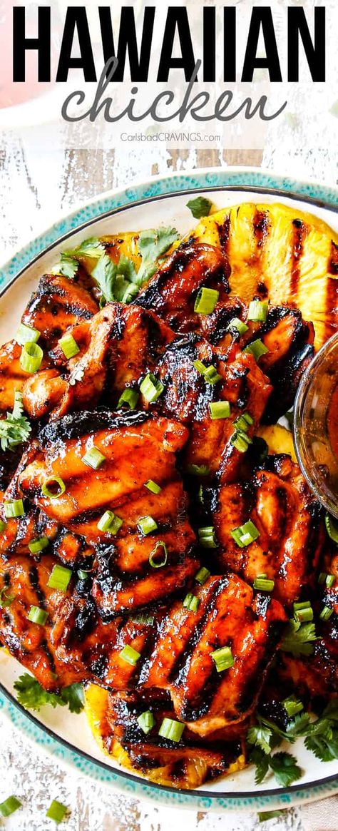 Hawaiian Chicken Marinade, Easy Hawaiian Chicken, Hawaiian Chicken Recipe, Hawaiian Chicken Recipes, Carlsbad Cravings, Doner Kebab, Hawaiian Chicken, Chicken Marinade, Hawaiian Food