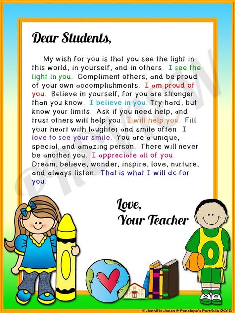 Teacher Wisdom: Classroom Management Tips Welcome or Inspiration Letter to students or parents. http://www.penelopesportfolio.com/2015/09/teacher-wisdom-classroom-management-tips.html Preschool Teacher Goodbye Letter, Dear Students Letter, Thank You Letter To Parents From Teacher, Goodbye From Teacher To Student, Welcome Letter To Students From Teacher, Welcome Letter To Parents From Teacher Preschool, Letters To Students From Teacher, Goodbye To Students From Teacher, Goodbye Students From Teacher