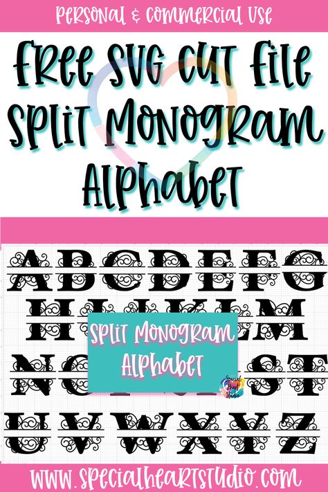 Cricut Split Monogram Tutorial, Free Printable Monogram Letters, Cricut Coasters, Free Printable Monogram, Monogram Printable, Cricut Images, Split Monogram, 3d Mandala, Machining Projects