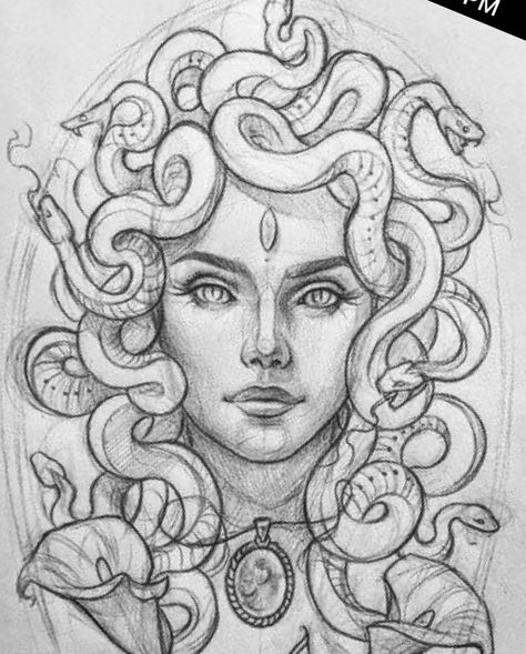 Madussa Drawings, Medusa Sketch, Medusa Drawing, Medusa Tattoo Design, Medusa Art, Tattoo Design Tattoo, Mythology Tattoos, Medusa Tattoo, Geniale Tattoos