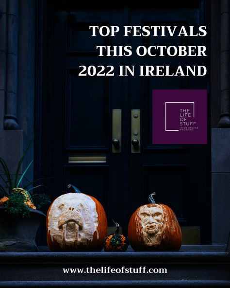 ⭐️ What’s On: Top Festivals This October 2022 In Ireland #WhatsOn #October2022 #IrishFestivals #Ireland #NorthernIreland Irish Drinks, Kilkenny Castle, Irish Travellers, Belfast City, Cork City, Travel Culture, Irish Culture, Irish Music, Folk Festival