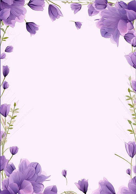 lavender floral corner frame with text Border Floral Design, Borders And Frames Flowers, Purple Design Wallpaper, Lavender Floral Background, Calligraphy Background Design, Lavender Backgrounds, Floral Wedding Invitation Background, Background For Calligraphy, Lavender Frame