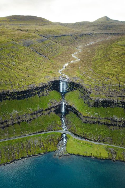 Fossá waterfall (Most Famous Faroe Islands Waterfall) The Faroe Islands, Faroe Islands Travel, Faroe Island, Faroe Islands Denmark, Iceland Travel Guide, Digital Marketer, Faroe Islands, Iceland Travel, Beautiful Places In The World