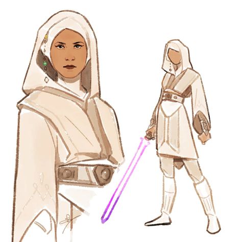 Twitter Jedi Leia, Purple Lightsaber, Any Pronouns, Star Wars Fashion, Star Wars Drawings, Star Wars 2, Star Wars Outfits, Star Wars Rpg, Leia Organa