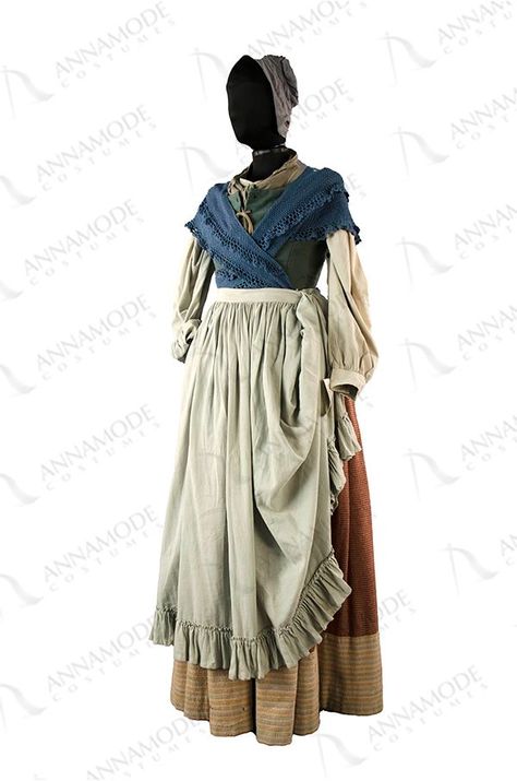 1800s Womens Fashion, Poor Clothes, Peasant Clothing, 1800s Clothing, Victorian Era Dresses, 1870s Fashion, 1890s Fashion, Class Outfit, 1800s Fashion