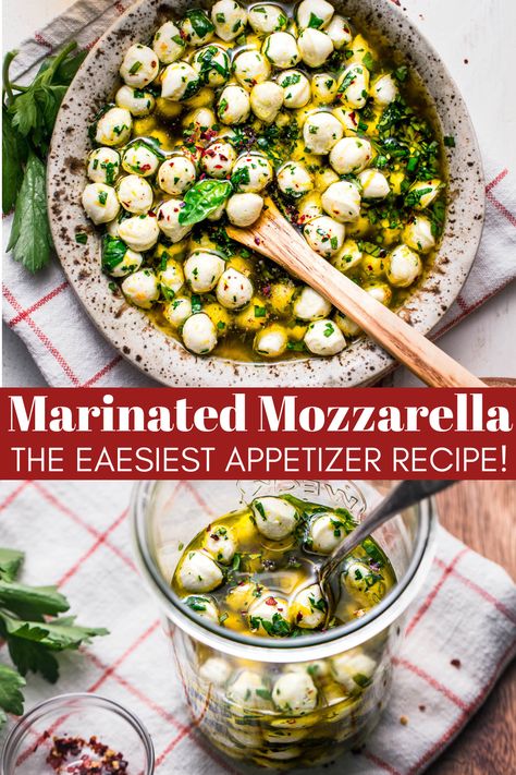 Marinated Mozzarella Balls Chardonnay Food Pairing, Mozzarella Balls Recipe, Marinated Mozzarella Balls, Marinated Mozzarella, Mozzarella Balls, Italian Chopped Salad, Antipasto Platter, Rose Recipes, Beautiful Food Photography