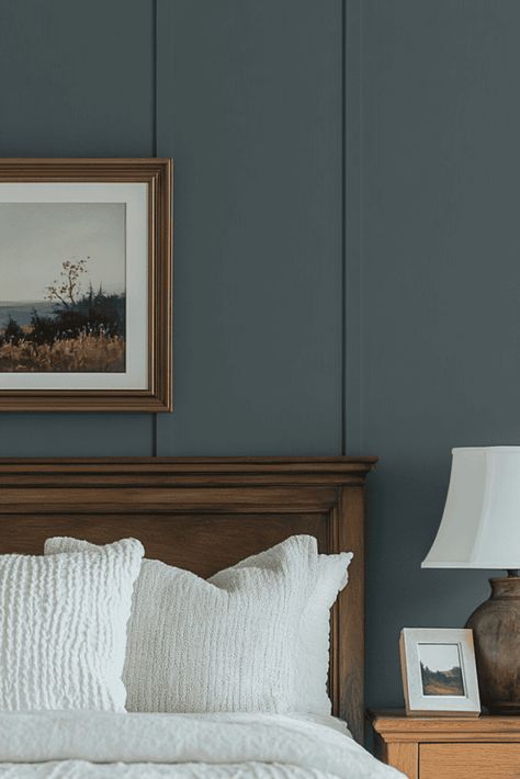 Everything you need to know about the paint color Grays Harbor by Sherwin Williams. Gray Harbor Sherwin Williams, Grays Harbor Sherwin Williams, Sw Grays Harbor, Sherwin Williams Grays Harbor, Sherwin Williams Grays, Behr Blue, Grey Beige Paint, Grey Bedroom Paint, Build A Headboard