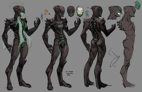 Body!  (Sans first from the right and head.)  It is still all awesome though! Organic Armor, Small Eyes, Monster Artwork, Power Armour, Fiction Idea, Alien Concept Art, Monster Concept Art, Alien Art, A Thought