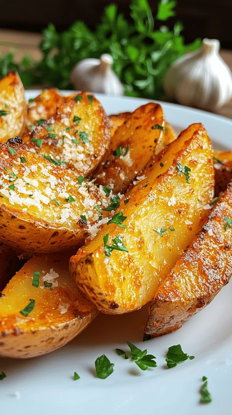 Baked Potato Wedges – Crispy, Flavorful, and Guilt-Free - pennywiseplates.com Wedges Potato Recipes, Baked Potato Wedges Oven Crispy, Potato Wedges Baked Crispy, Baked Potato Wedges In The Oven, How To Make Potato Wedges, Potato Wedges In Oven, The Best Potato Wedges, Potato Wedges Crispy, Best Potato Wedges