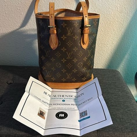 Louis Vuitton petit bucket bag Louis Vuitton Bucket Bag, Vuitton Handbags, Louis Vuitton Handbags, Bucket Bag, The Bag, Louis Vuitton, Jewelry Watches, Plus Fashion, Outfit Inspo