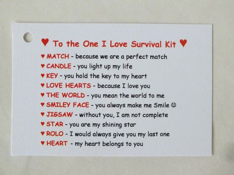 Novelty Survival Kit Gift One I Love Boyfriend Girlfriend Fiance Husband Wife | Other Celebrations & Occasions | Celebrations & Occasions - Zeppy.io Boyfriend Survival Kit, Birthday Gifts For Him Husband, Romantic Candle Dinner, Birthday Present For Husband, Birthday Boyfriend, Survival Kit Gifts, Present For Husband, Surprise Boyfriend, Birthday Gifts For Him