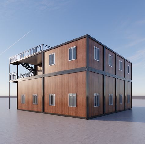 House Structure, Tiny House Kits, Barn Homes Floor Plans, Prefab Houses, Villa Home, Double Glass Doors, Prefabricated Houses, Shipping Container House, Box Houses