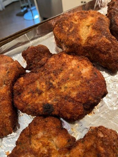 Juicy Breaded Pork Chops Oven Fried Pork Chops, Breaded Pork Chops Baked, Breaded Pork Tenderloin, Pork Chops Bone In, Crusted Pork Chops, Oven Pork Chops, Center Cut Pork Chops, Parmesan Crusted Pork Chops, Breaded Pork Chops