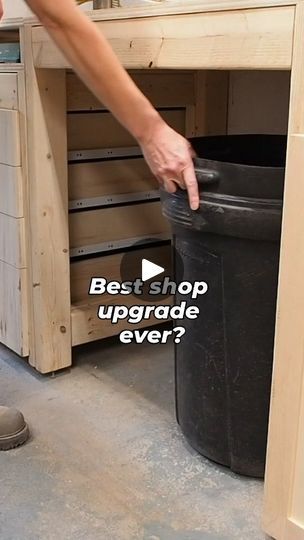 Diy Tip Out Trash Can, Garbage Can Storage In Garage, Trash Can Table Diy, Diy Trash Can Drawer, Pullout Trash Cabinet Diy, Diy Pull Out Garbage Cabinet, Diy Hidden Trash Can Kitchen, Trash Can Storage Kitchen Diy, Kitchen Trash Ideas