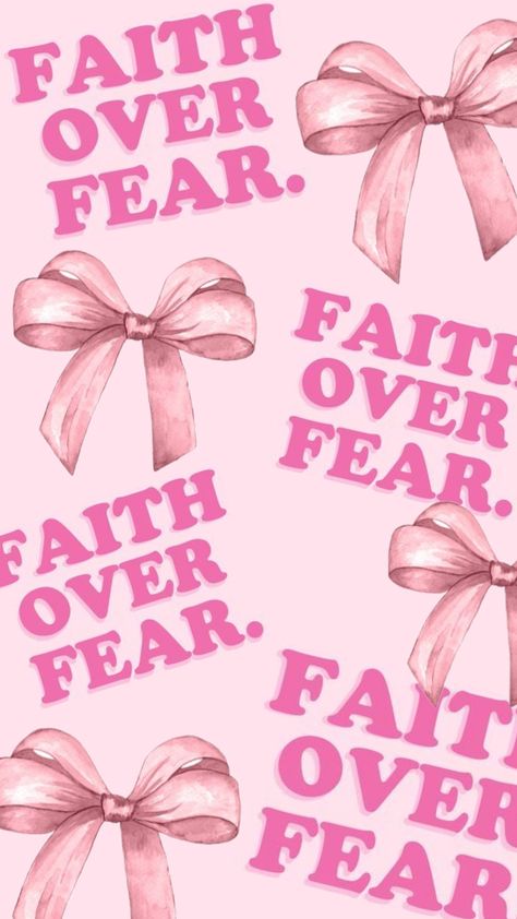 Faith over fear preppy background God Fearing Aesthetic, Baby Pink Aesthetic Wallpaper, Jesus Saves Quotes, Faith Over Fear Wallpaper, Christian Facts, Preppy Background, Widget Pictures, Christian Iphone Wallpaper, Background Beauty