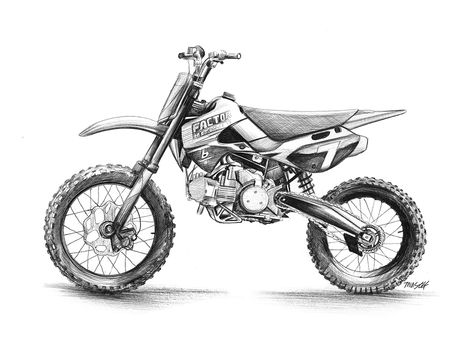 Ballpoint pen motorcycles on Behance Dirtbike Drawing Simple, Dirt Bike Sketch, Mtb Drawing, Motocross Drawing, Drawing Motorcycle, Motorbike Drawing, Motorbike Art, Motorcycle Drawing, Bike Drawing