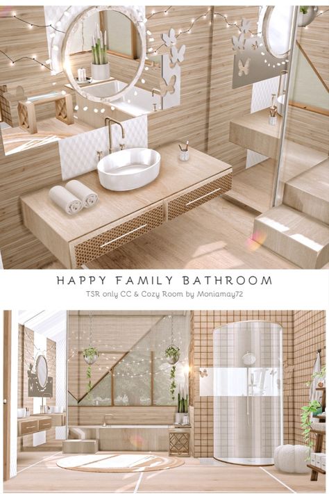 The Sims 4 CC's Cream modern Bathroom. Custom Content was used. Download @thesimsresource . #TS4 #growingtogether #sims4infants #sims4infant #CC #sims4cc #ccfinds #ts4cc #ts4lots #tsr #TheSimsResource #sims4 #thesims4 @Moniamay72 #architecture #thesims4builds #TSR #cc Download link : https://www.thesimsresource.com/downloads/1697310 Sims 4 House Layout 2 Story With Grid, Sims 4 Custom Content Bathroom, Sims Inspo No Cc, Sims 4 Cc Furniture Bathroom Set, Sims 4 Dream Home Decorator Cc, Leo Sims Sims 4 Cc, Sims 4 Cc Sliding Doors, Sims 4 Cc White Furniture, Sims 4 Cc Build Mode Items Exterior