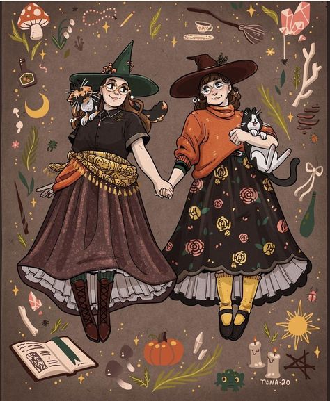 Dreams Illustration, Old Witch, Dream Illustration, Witchy Outfits, Autumn Witch, Witch Cottage, Witch Girl, Draw The Squad, Witch Design