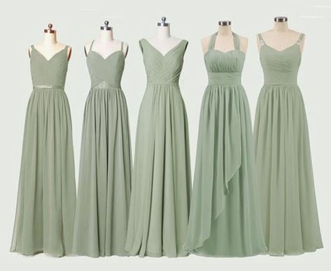 Bridesmaid Dresses Sage Green, Bridesmaid Dresses Sage, Dresses Sage Green, Green Chiffon Bridesmaid Dress, Bridesmaid Dresses Dusty Sage, Mom Wedding Dress, Sage Bridesmaid Dresses, Sage Green Bridesmaid Dress, Green Themed Wedding