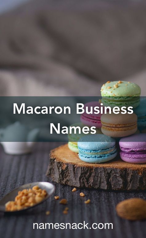 Macaron Business Name, Macaron Business, Macaron Store, Cafe Names Ideas, Macaron Shop, Macaron Bakery, Macaron Decoration, Homemade Macarons, Bakery Names