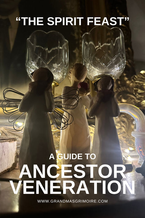 A Guide to Ancestor Veneration by Grandma's Grimoire. Samhain Veil Thinning, Samhain Ancestor Ritual, Ancestor Witchcraft, Spirits Witchcraft, Celebrating Samhain, Celtic Festival, Spirit World, My Ancestors, The Veil