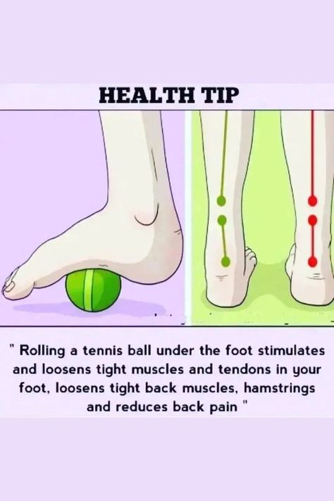 Foot Exercises, Tennis Workout, Body Hacks, Foam Roller, Dumbbell Workout, Fitness Workout For Women, Tennis Ball, Health Info, Ball Exercises