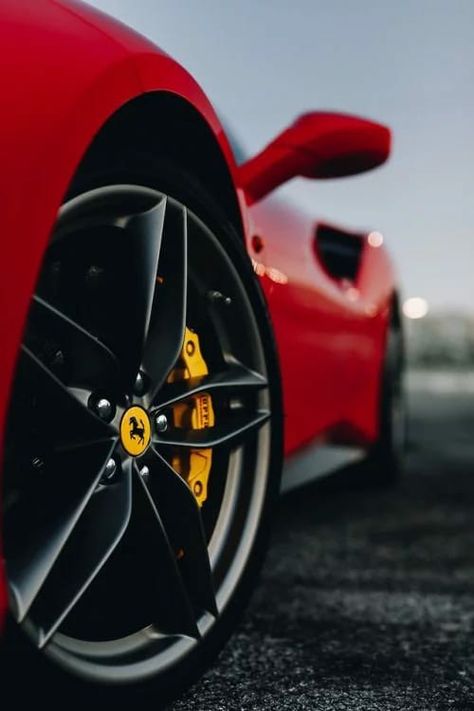 Ferrari, Sports Car, Wheel, Cars, Sports, Red, Black