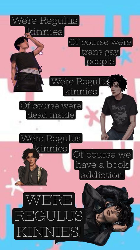 We are regulus kinnies obviously we relate to him Trans Regulus Black Fanart, Regulus Black Kinnie, Regulus Kinnie, Trans Regulus Black, Black Brothers, Slytherin Skittles, Regulus Black, Marauders Era, The Marauders