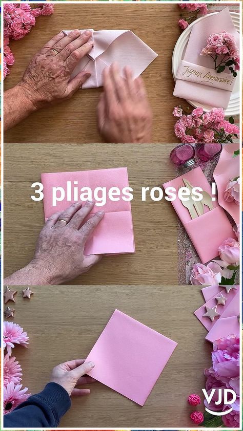 Diy Table - Elsie's DIY Dining Room Table Table Decoration Ideas Creative, Paper Napkins For Wedding Reception, Thanks Giving Table Decorations Diy, Paper Serviette Folding Ideas, Diy Deco Anniversaire, Diy Paper Napkin Folding, Napkins Folding Ideas, Easy Table Decorations, Serviette Folding