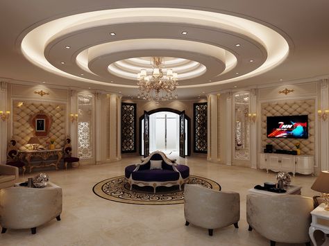 Lobby arabic style Simple False Ceiling Design, Gypsum Ceiling Design, Luxury Ceiling Design, Modern Living Room Lighting, False Ceiling Living Room, Pop False Ceiling Design, Pop Ceiling Design, House Ceiling Design, Interior Design Images