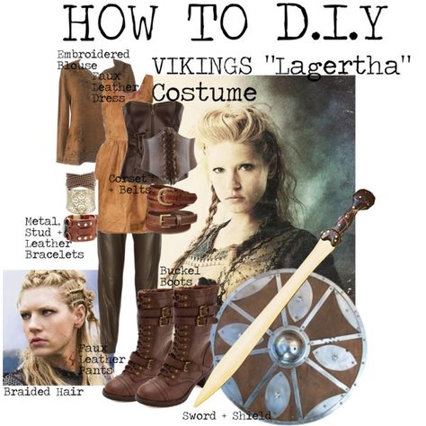 "How to DIY VIKINGS "Lagertha" Costume" by tlexrawr on Polyvore. If you [like|love|adore} Lagertha you must check this out Lagertha Costume, Vikings Costume Diy, Russian Boots, Viking Halloween Costume, Vikings Halloween, Vikings Lagertha, Viking Party, Viking Cosplay, Viking Costume