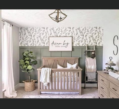 Sweet Nursery, Farmhouse Nursery, Nursery Room Design, Baby Room Inspiration, Nursery Room Inspiration, Nursery Baby Room, Friends Happy, Baby's Room, Nursery Inspiration