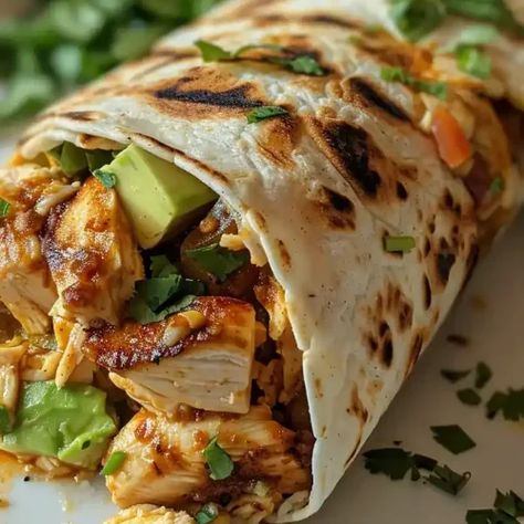 Chicken Avocado Wrap - Better Homebase Grilled Avocado Chicken Wraps, Chicken Avacacado Wraps, Chicken Wrap Ideas, Chicken And Avocado Recipes, Avocado Chicken Wrap, Avocado Wrap Recipes, Chicken Avacado, Avocado Dinner, Chicken Avocado Wrap