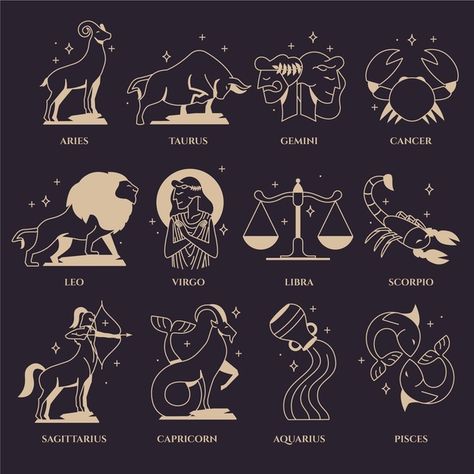 Zodiac Film, Dog Chinese Zodiac, Zodiac Personality Traits, Horoscope Tattoos, Zodiac Cards, Zodiac Designs, Zodiac Personalities, Zodiac Society, Cuffed Beanie