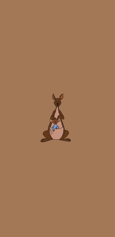 Kanga Winnie The Pooh Aesthetic, Kangaroo Aesthetic Wallpaper, Kanga From Winnie The Pooh, Kanga And Roo Drawing, Kanga And Roo, Kanga And Roo Tattoo, Winnie The Pooh Aesthetic, Roo Winnie The Pooh Wallpaper, Kangaroo Wallpaper