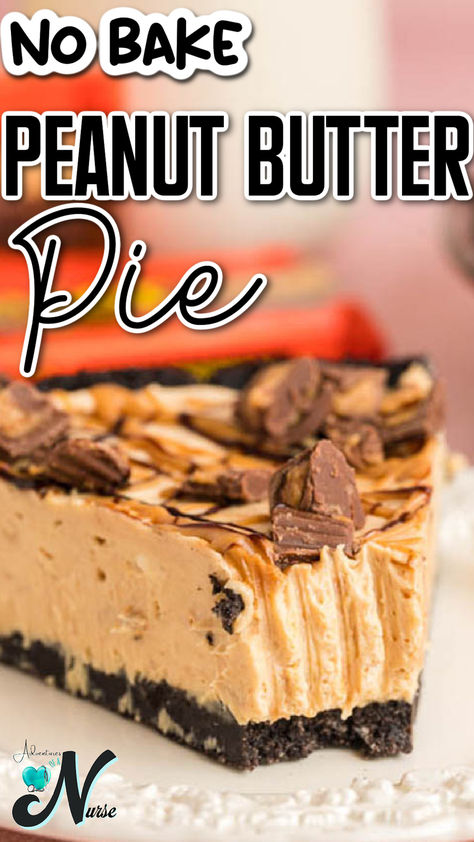 Craving a delightful summer dessert that's easy to make and doesn't require turning on the oven? Try this No-Bake Peanut Butter Pie! With a creamy, rich peanut butter filling and a crunchy graham cracker crust, it's the perfect treat to cool down on hot days. Chocolate Bottom Peanut Butter Pie, Peanut Butter Fudge Pie With Pretzel Crust, Easy Reeses Pie, Peanut Butter Pie With Brownie Crust, Easy Chocolate Cheesecake Peanutbutter Pie, Giant Peanut Butter Cup Pie, Choc Peanut Butter Pie No Bake, Chocolate Peanut Butter Crunch Pie, Easy Pies To Make With Graham Cracker Crust