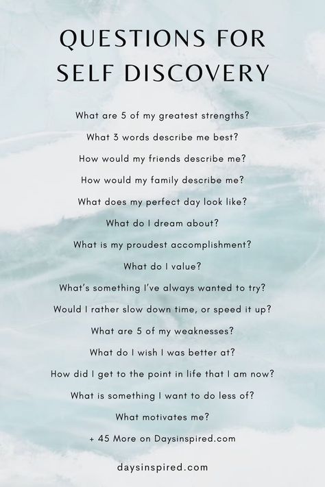 Self Help Journal Questions, Healing Questions To Ask Yourself, Learning Yourself Questions, 25 Questions To Know Yourself, Self Asking Questions, Questions To Help Find Yourself, Questioning Self Worth Quotes, Self Finding Questions, How To Know More About Yourself