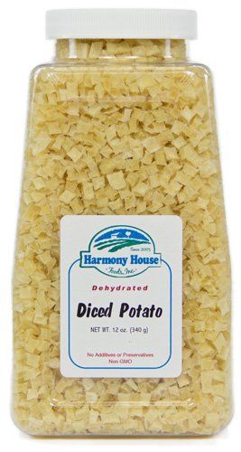 Harmony House Foods, Dried Potatoes, Diced, 12 Ounce Quart Size Jar Dried Onions, Best Freeze Dried Food, Dehydrated Vegetables, Dried Potatoes, Harmony House, Dried Vegetables, Diced Potatoes, Freeze Drying Food, Emergency Food