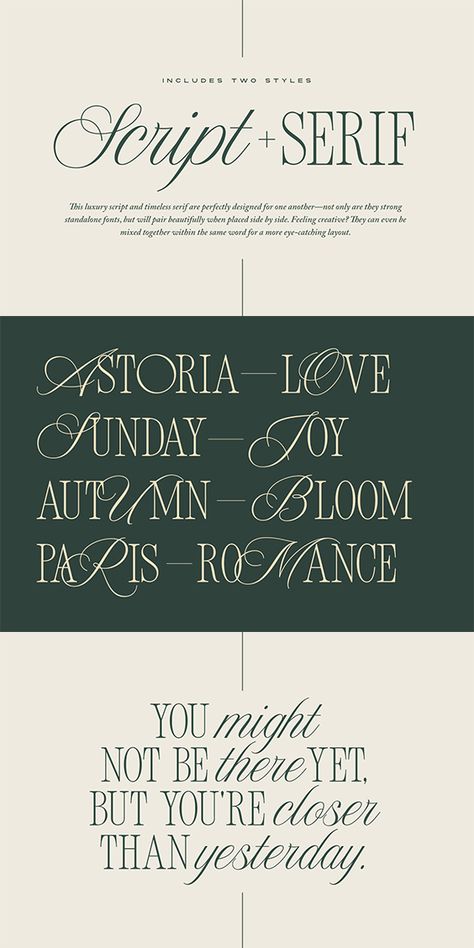 Script Serif Cursive Nostalgic 90s 80s Retro Vintage Classic Timeless Classy Luxury Beautiful Branding Logos Aesthetic Modern Trendy Chic Elegant Clean Font Duo Feminine Wedding Calligraphy Trillium Folk Unity Script Font Combinations, Clean Logo Design Ideas, Vintage Font Pairing, Cursive Graphic Design, Script And Sans Serif Font Pairing, Script And Serif Logo, Southern Fonts, Luxury Wedding Branding, Web Wedding Invitation